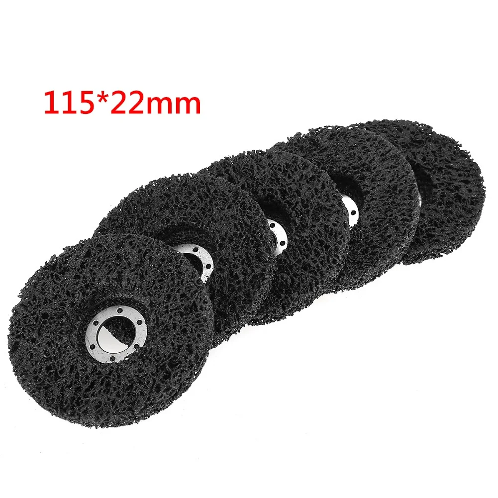 

5pc 115mm 22mm Polishing Grinding Wheel Pad 60 Grit Abrasive Disc For Paint Rust Removal Cleaning Angle Grinder Tool Accessories