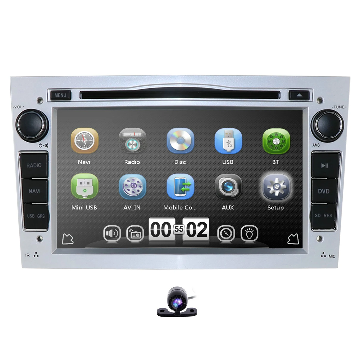 Автомобильная Мультимедийная система 2DIN с DVD GPS-навигацией USB Bluetooth для Opel Antara Vauxhall