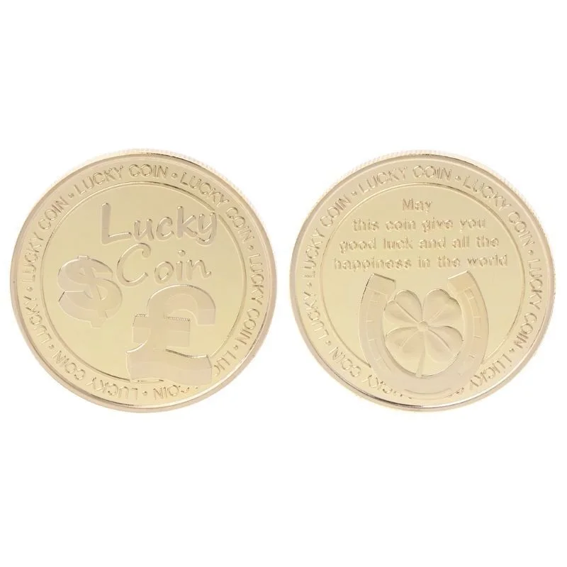 

Gold Silver Plated Lucky Commemorative Coin Souvenir Challenge Collectible Coins Collection Art Craft Gifts