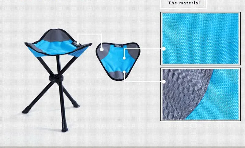 

Outdoor Vissen Stoel Mini Vouwkruk Draagbare Statief Kruk Lichtgewicht Camping Stoel Voor Vissen Reizen Wandelen