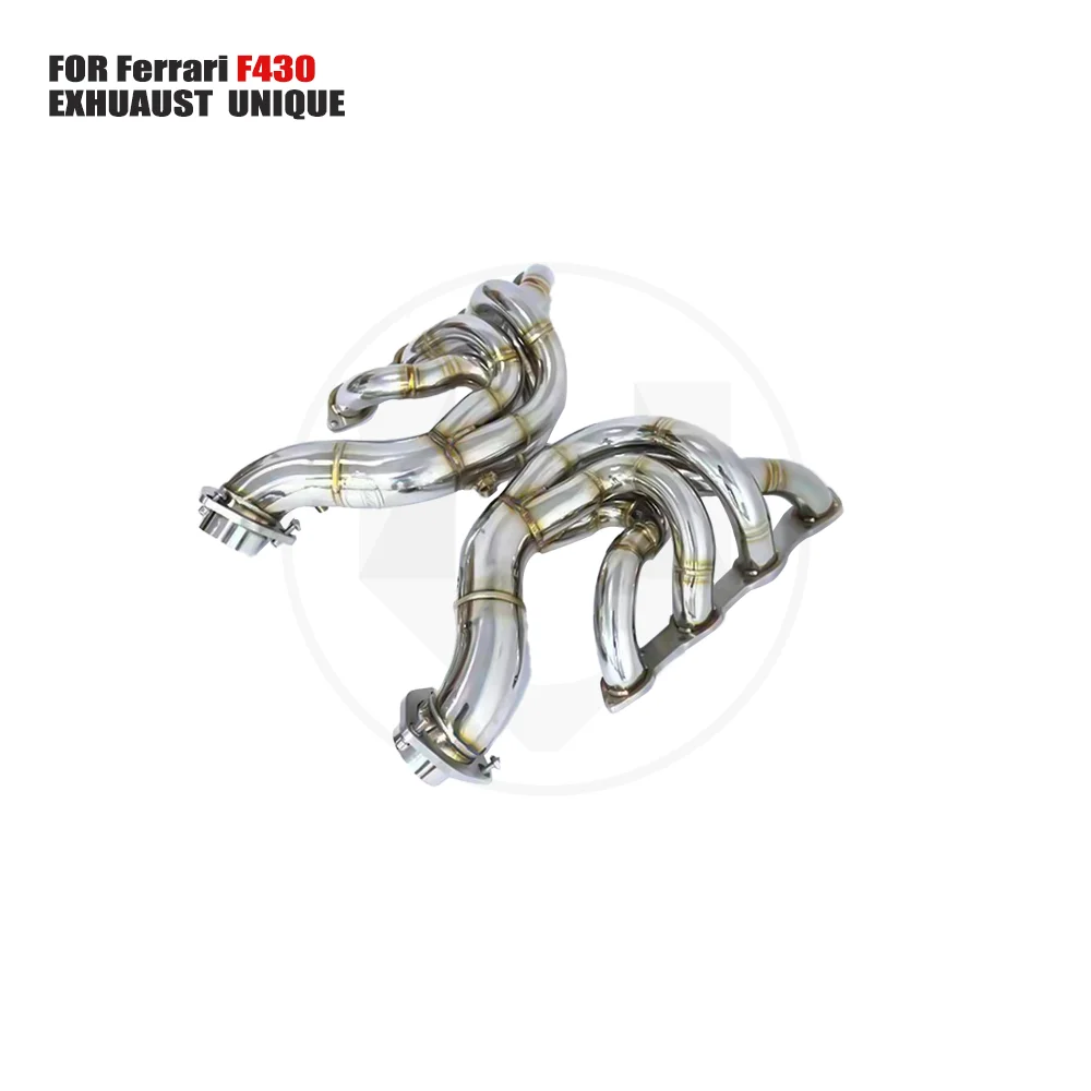 

UNIQUE Exhaust System High Flow Performance Downpipe for Ferrari f430 With Heat Shield OPF Middle Pipe