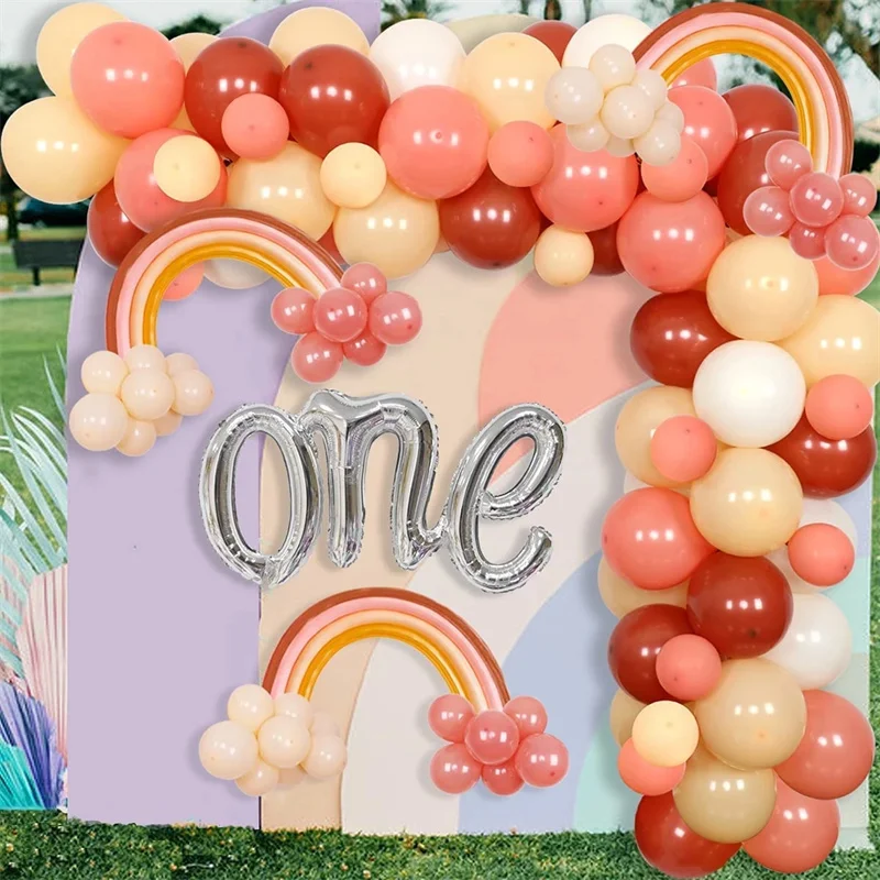 

Бохо, радуга, фотосессия 260, Globos для детей, первый день рождения, декорация для вечеринки в честь будущей матери, Рождественское украшение