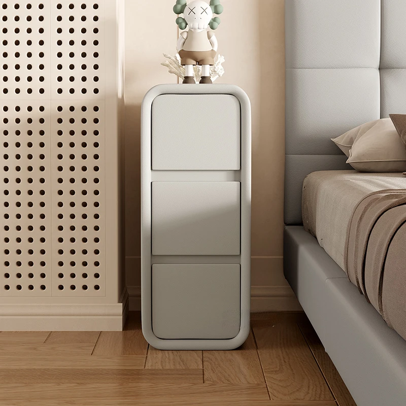 

Мебель для спальни, ночные столики 30x40x55 см, современный минималистичный прикроватный столик, ультраузкий трехуровневый шкаф для хранения, натуральная сосна