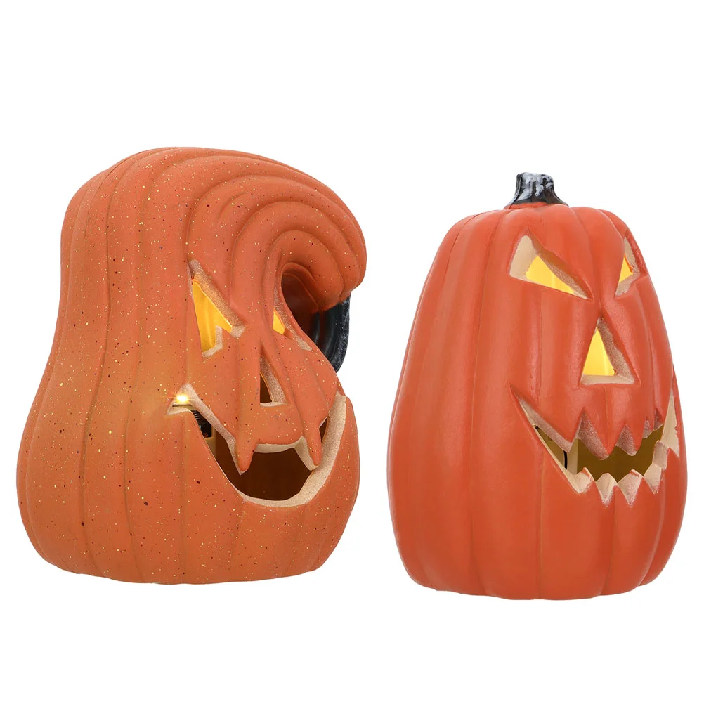 

Halloween LED Pumpkin Light Ornament Pumpkin Lantern Flashing Night Light Festival Party Decoration Battery Operated