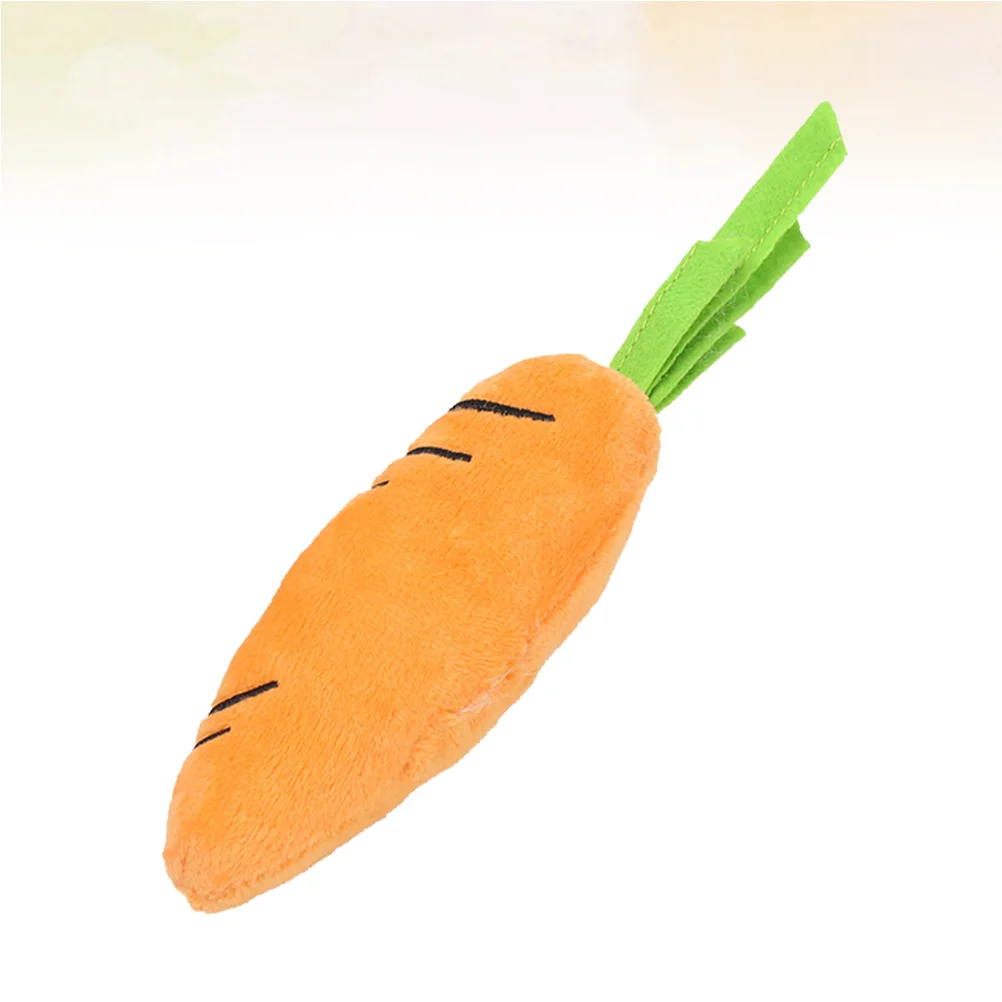 

Pet Chewing Toys Carrot Design Toy Dog Lovely Plush Toys Pet Supplies (Five Stripes)