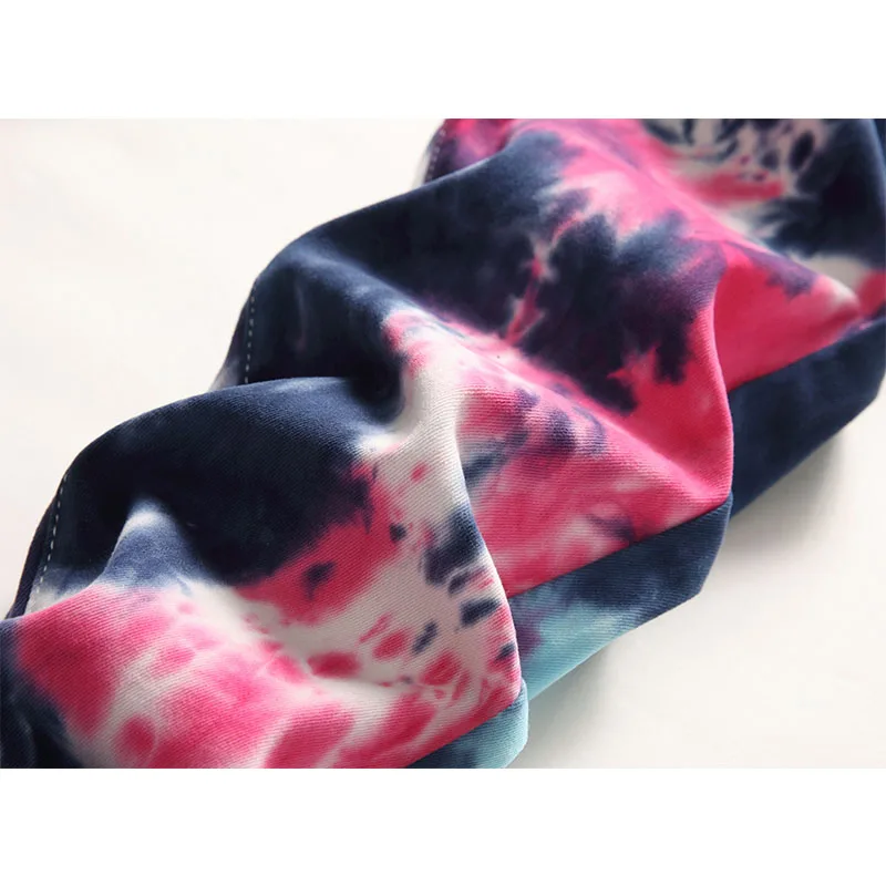 Men's High Quality Colour Tie-dyed Jeans Men Slim-fit No Ripped Wash Denim Pants Street Fashion Casual Straight Trousers