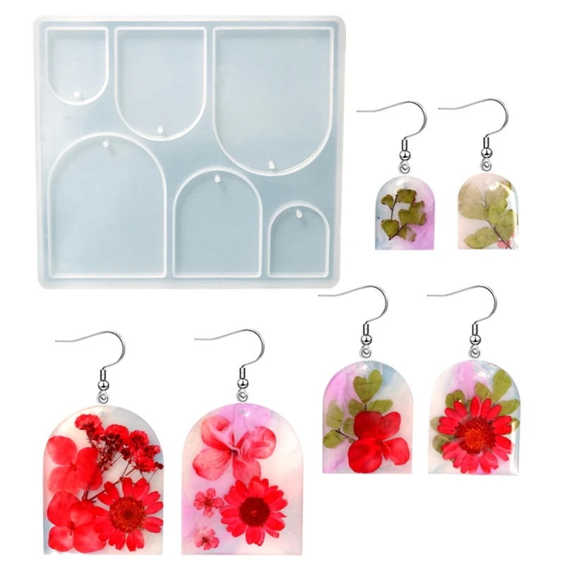 

Necklace Pendant Earring Crystal Epoxy Mold Handmade Craft Silicone Mold
