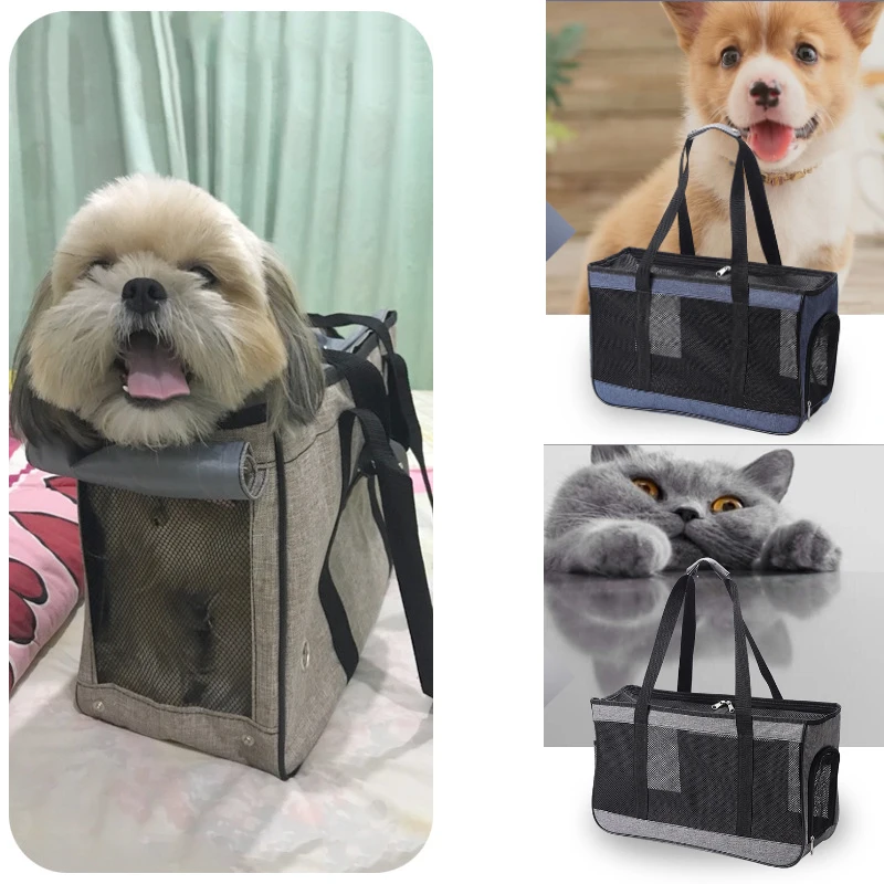 

Pet Cat Dog Bag with Curtain Portable Travel Bag Breathable Anti Deformation Wear Resistant Durable Pet Supplies Mochila Perro