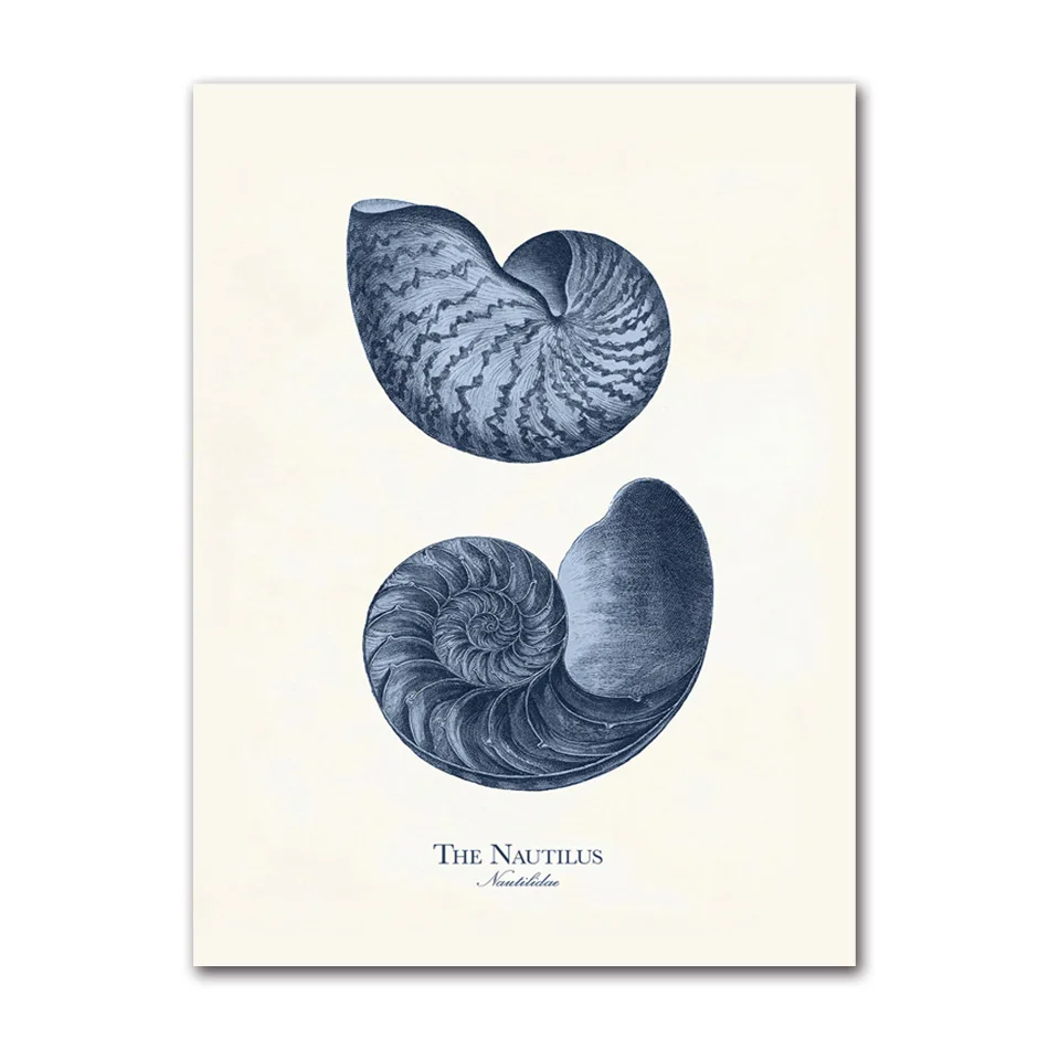 Винтажные настенные постеры Fossil Fish, черепаха, улитка, звезда, дерево, Картина на холсте, скандинавские постеры и печать, настенные картины для декора гостиной