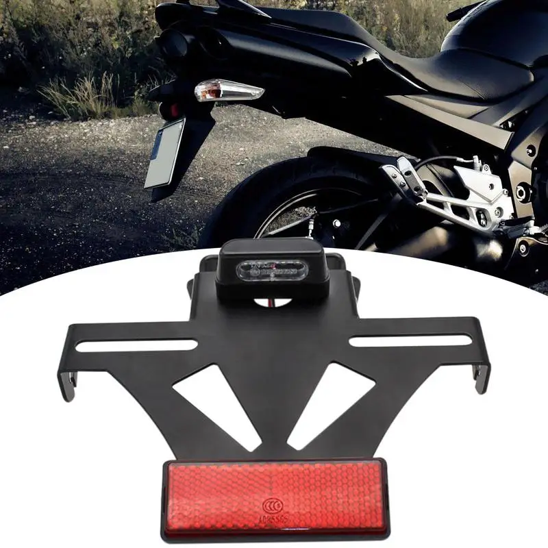 

Motorcycle License Plate Holder | License Plate with LED Light | Motorcycle Modification Accessories Multi-function Adjustable R