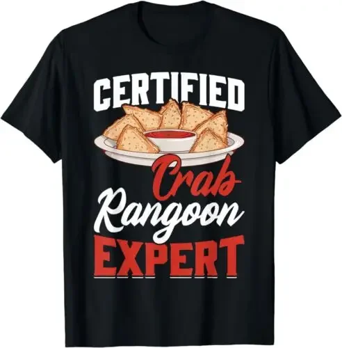 Забавная сертифицированная футболка Crab Rangoon Expert S-3XL