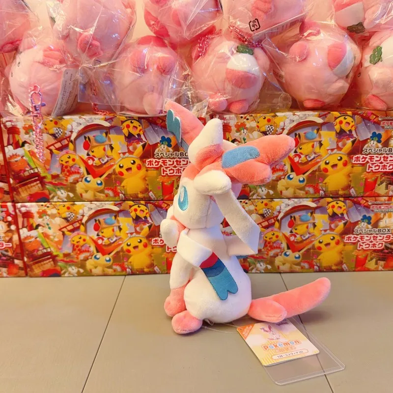 Фото Плюшевая игрушка Pokémon ALL STAR COLLECTION Sylveon, размер S, 23 см (9 дюймов), милая плюшевая игрушка типа Fairy, официально лицензированная, импорт из Японии №3