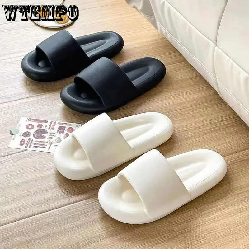 WTEMPO Cloud Soft Slippers Couple Home Outdoor Sandals Summer Beach Unisex Bedroom Shoes Flip Flops Thick Bottom Wholesale