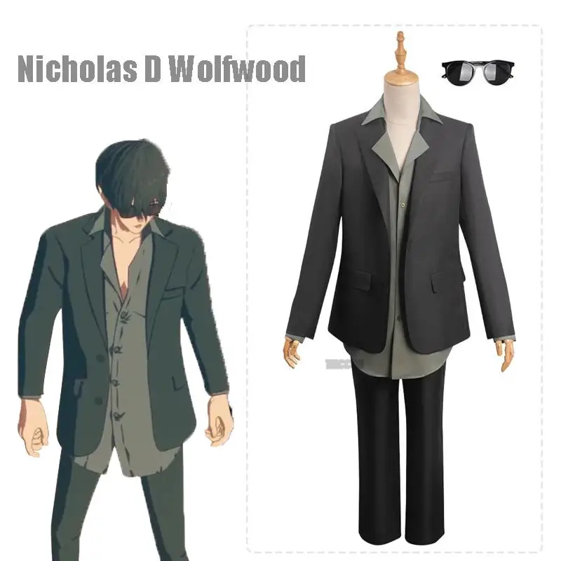 

Костюм для косплея Николая д вольфвуда, тригун, штаны, пальто, Мужская одежда для взрослых, наряды на Хэллоуин, карнавал, женский костюм