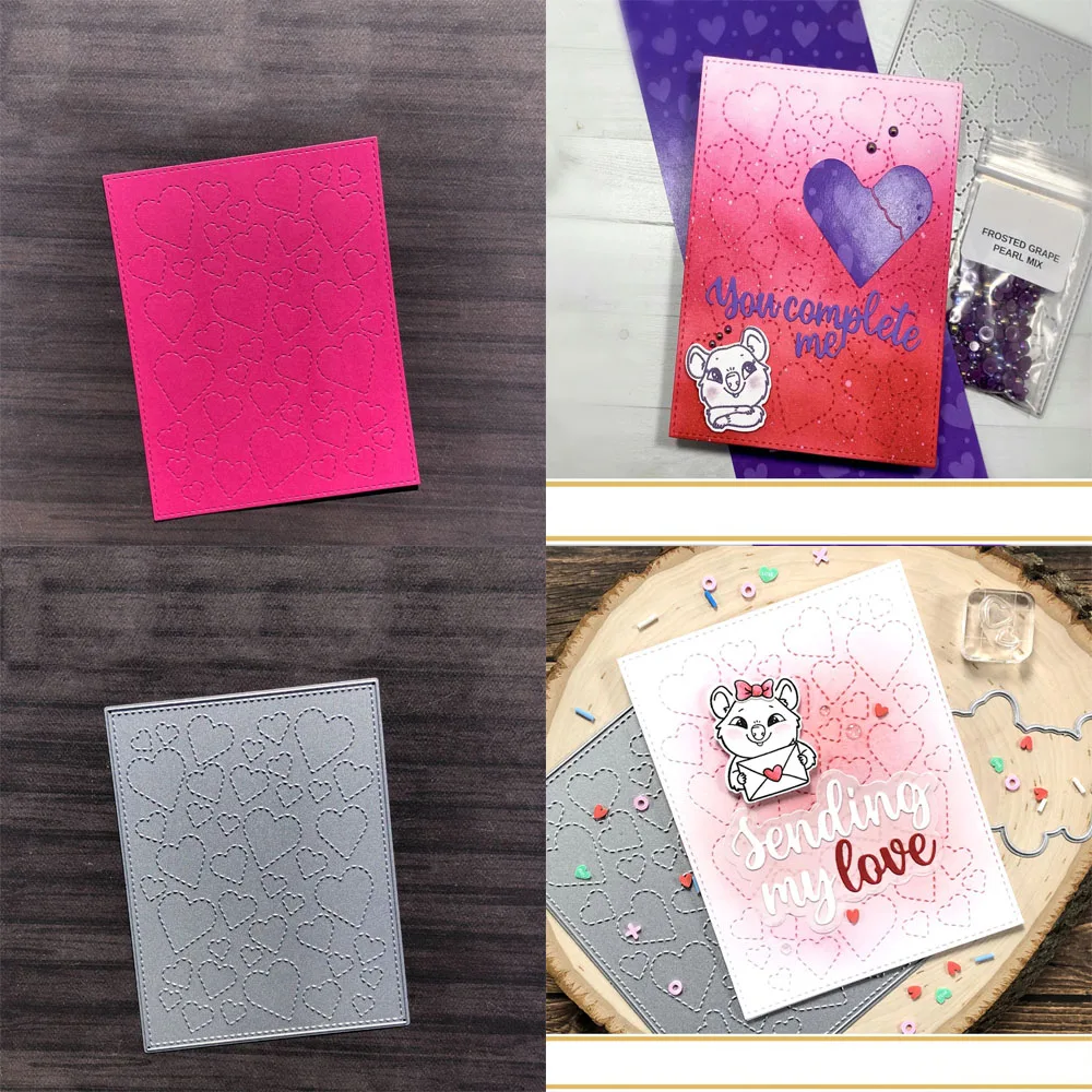 Любовь отпечатки фона металлические Вырубные штампы Сделай Сам Скрапбукинг Фотоальбом декоративное тиснение бумажная карточка Craf набор Новое поступление 2022