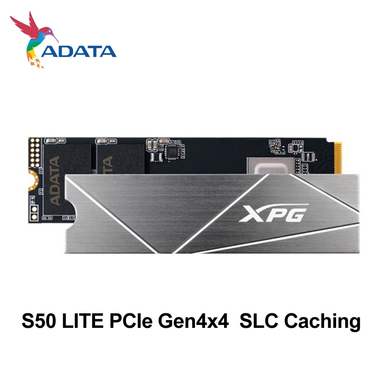 ADATA XPG GAMMIX S50 Lite PCIE GEN4X4 M.2 2280 твердотельный накопитель 1 ТБ SSD Стандартный для