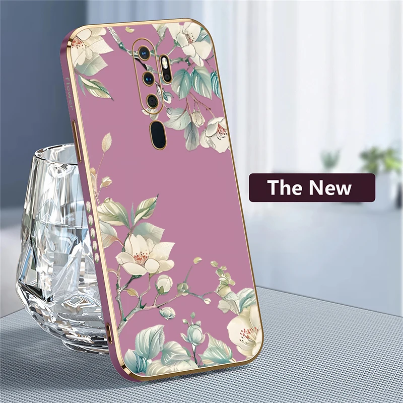 Мягкий чехол с цветком для OPPO A11X A11K A11 A9 A8 A5 2020 AX5 A7X A7 A12 A12E A12S A5S A3S противоударный