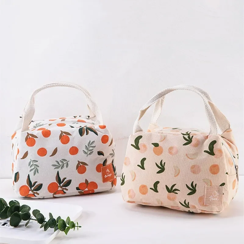 

Cute Fruit Lunch Bag for Women Portable Insulated Lunch Thermal Bag Bento Pouch Lunch Container School Food Bags Handbags Bolso