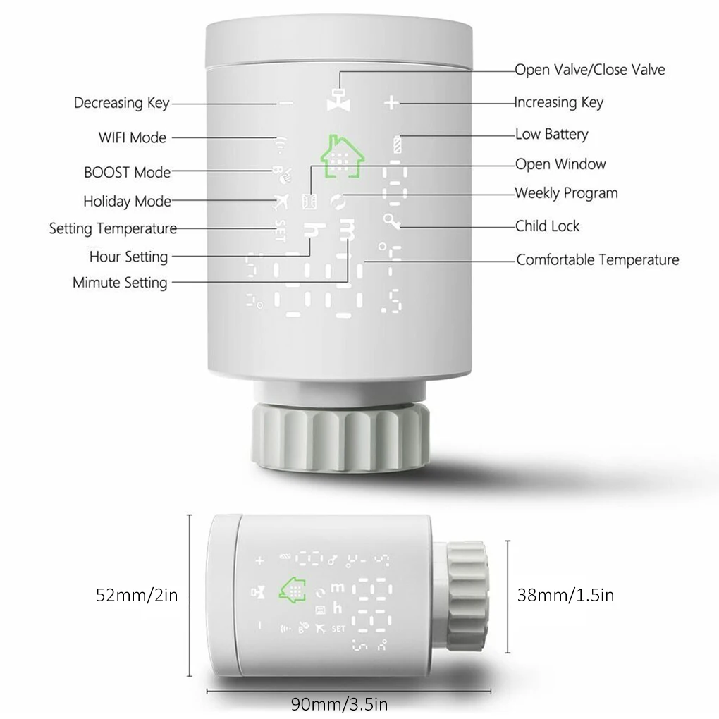 

Умный беспроводной термостат ZigBee 3,0 с Wi-Fi
