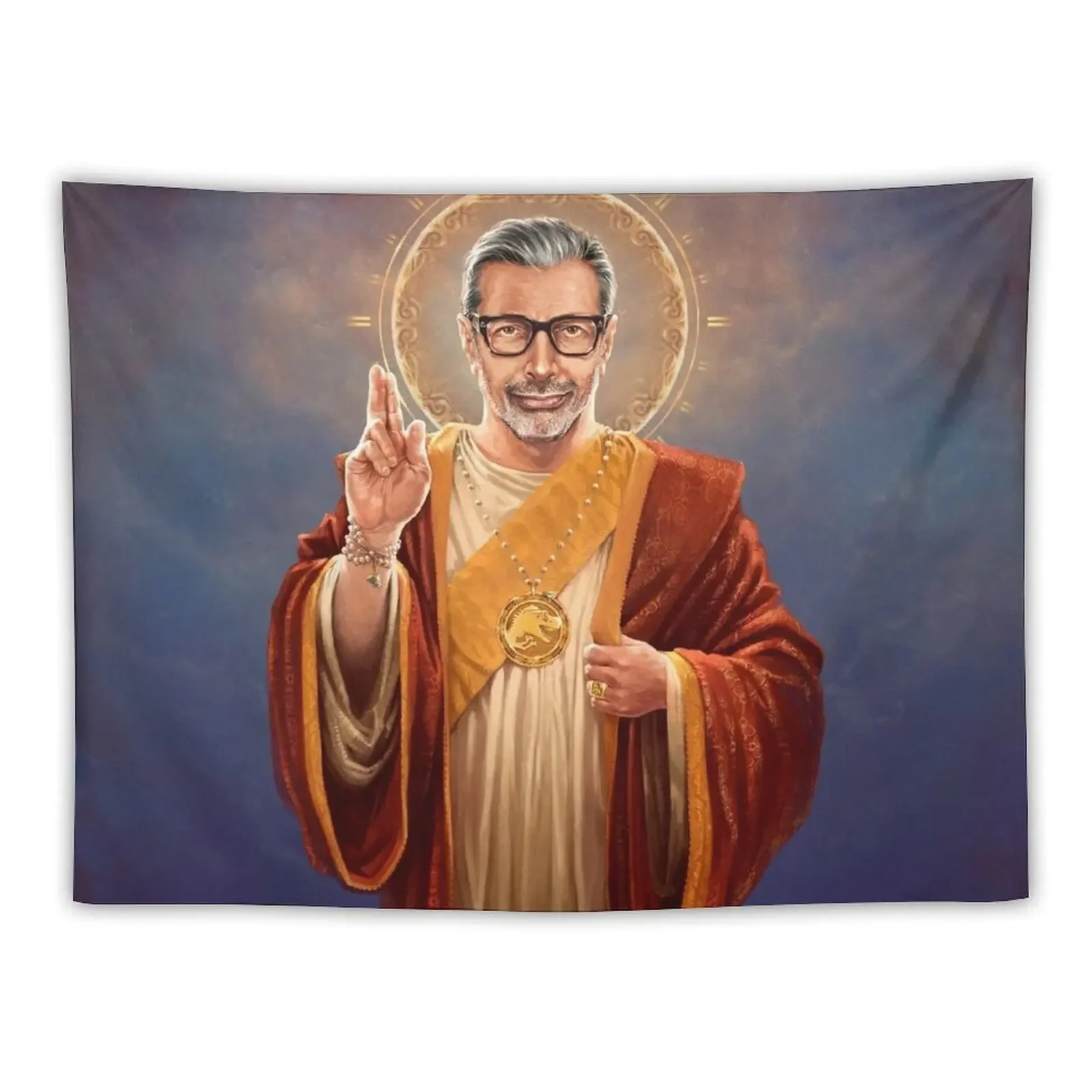 Saint Jeff of Goldblum - оригинальная религиозная живопись гобелен на заказ ковер стена для