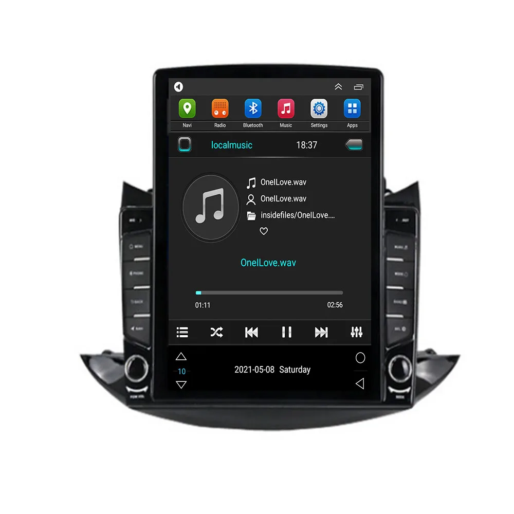 Для Tesla Style 2Din Android 14 Автомобильный радиоприемник для Chevrolet TRAX 2017-2035 Мультимедийный