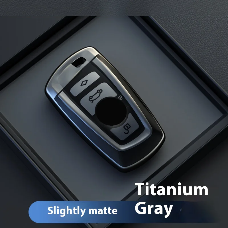 

Титановый серый цвет для BMW 1 3 5 7 серии X1 X3 X4 X5 X6 F10 F20 F30 F34 F25 F31 M3 M4 E34 Чехол для дистанционного ключа автомобиля, держатель, брелок