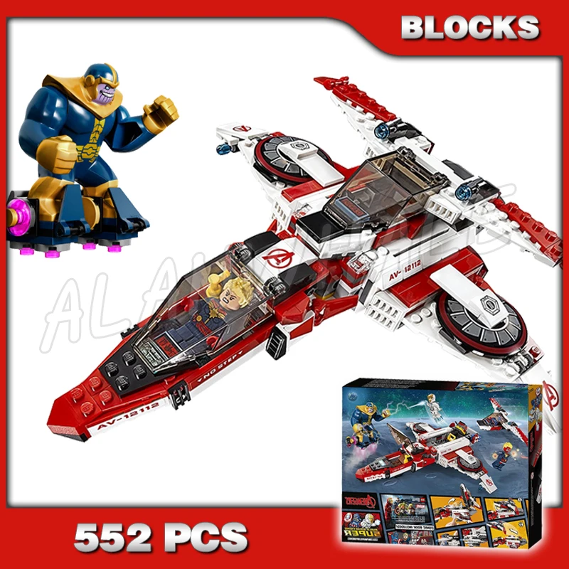 

552 шт. строительные блоки 2 в 1 Avenjet Space Mission Captain Iron Thanos 07022