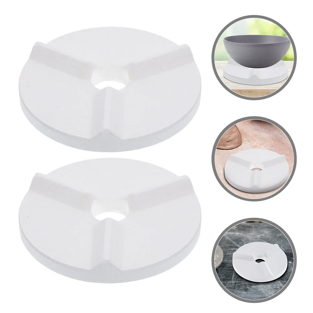 2pcs Pottery Kiln Refractory Support Mats Ceramic Pottery Kiln Mats Refractory Support Pads