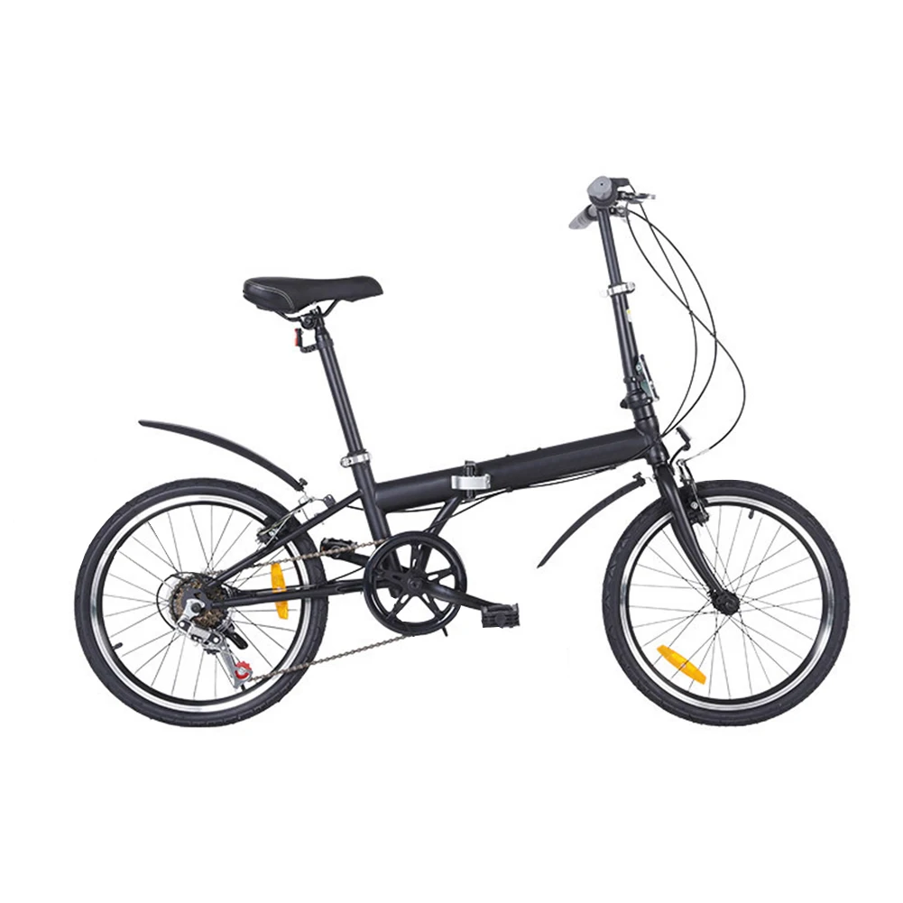 

Folding Bicycle 20 Inch 6-Speed Disc Brake Inner Wiring Portable Light Cycling Portable Foldable Cycling Bike for Sports