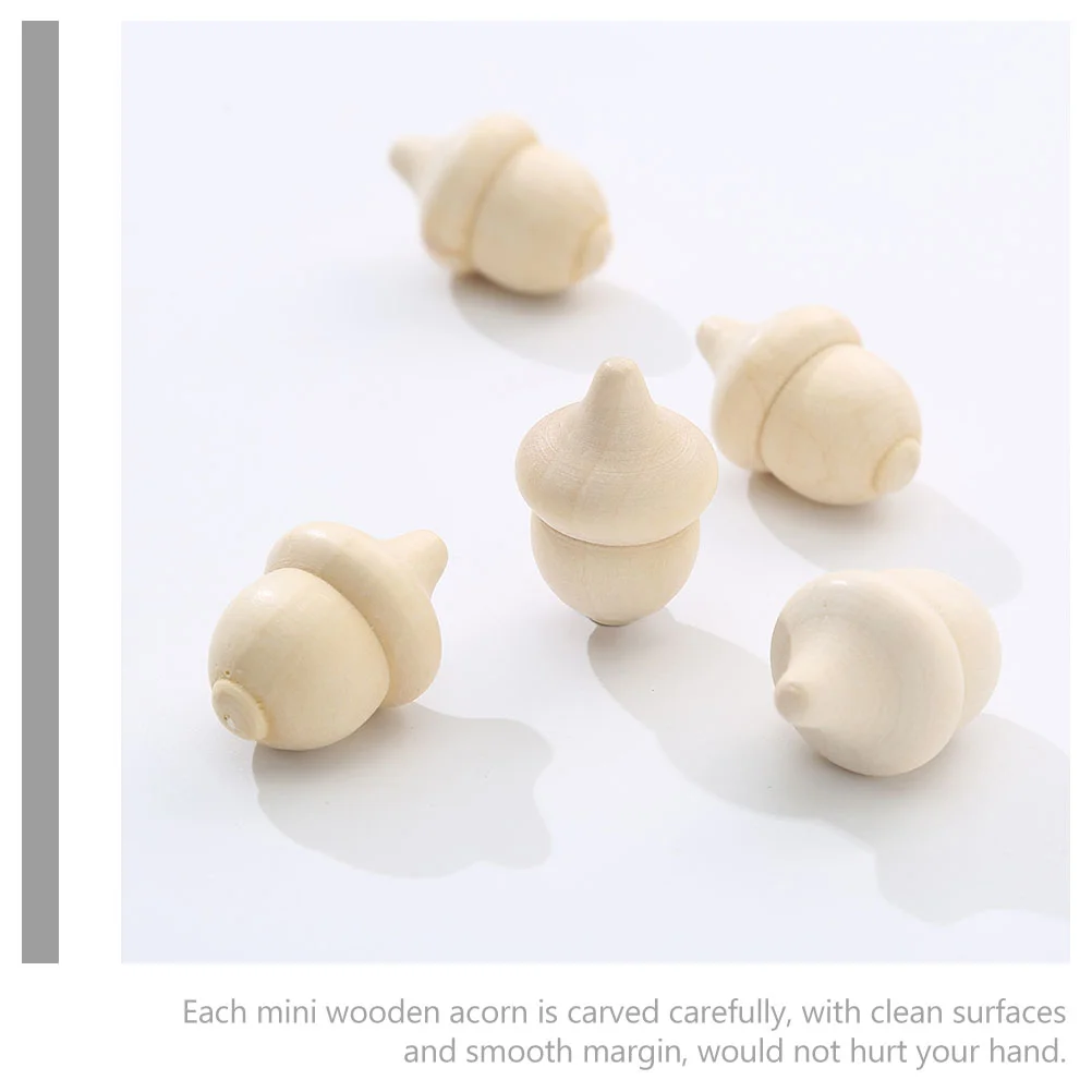 30 шт. поделки из дерева Вуди Желудь Детские аксессуары для дома игрушки