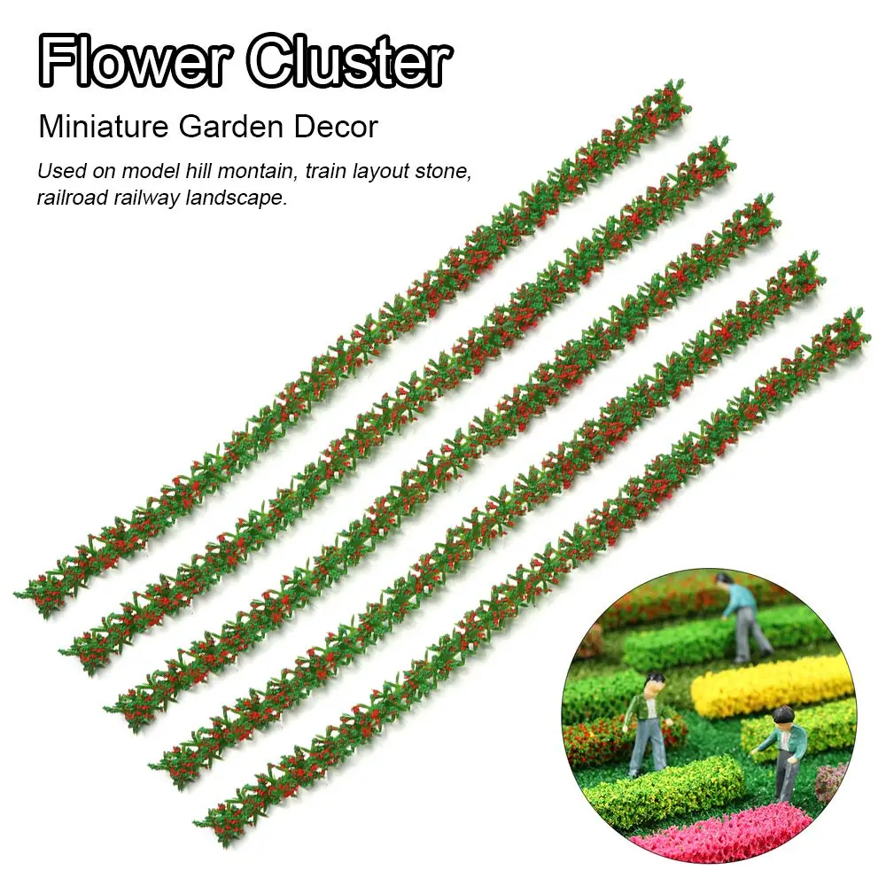 

5/10pcs Durable Static Scenery Model DIY Sand Table Grass Tufts Miniature Garden Decor Flower Cluster Landscape Wargame
