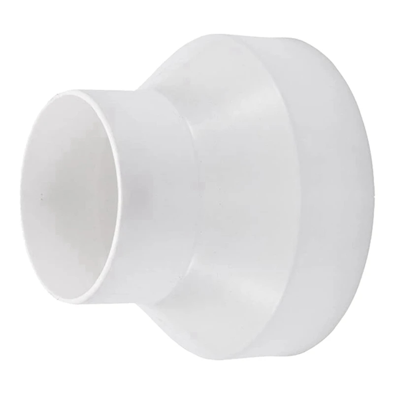 

2X Ventilation Pipe Reducer Adapter Pipe Air Duct Adapter Pipe Connector For Inline Ventilation System(110-100Mm)