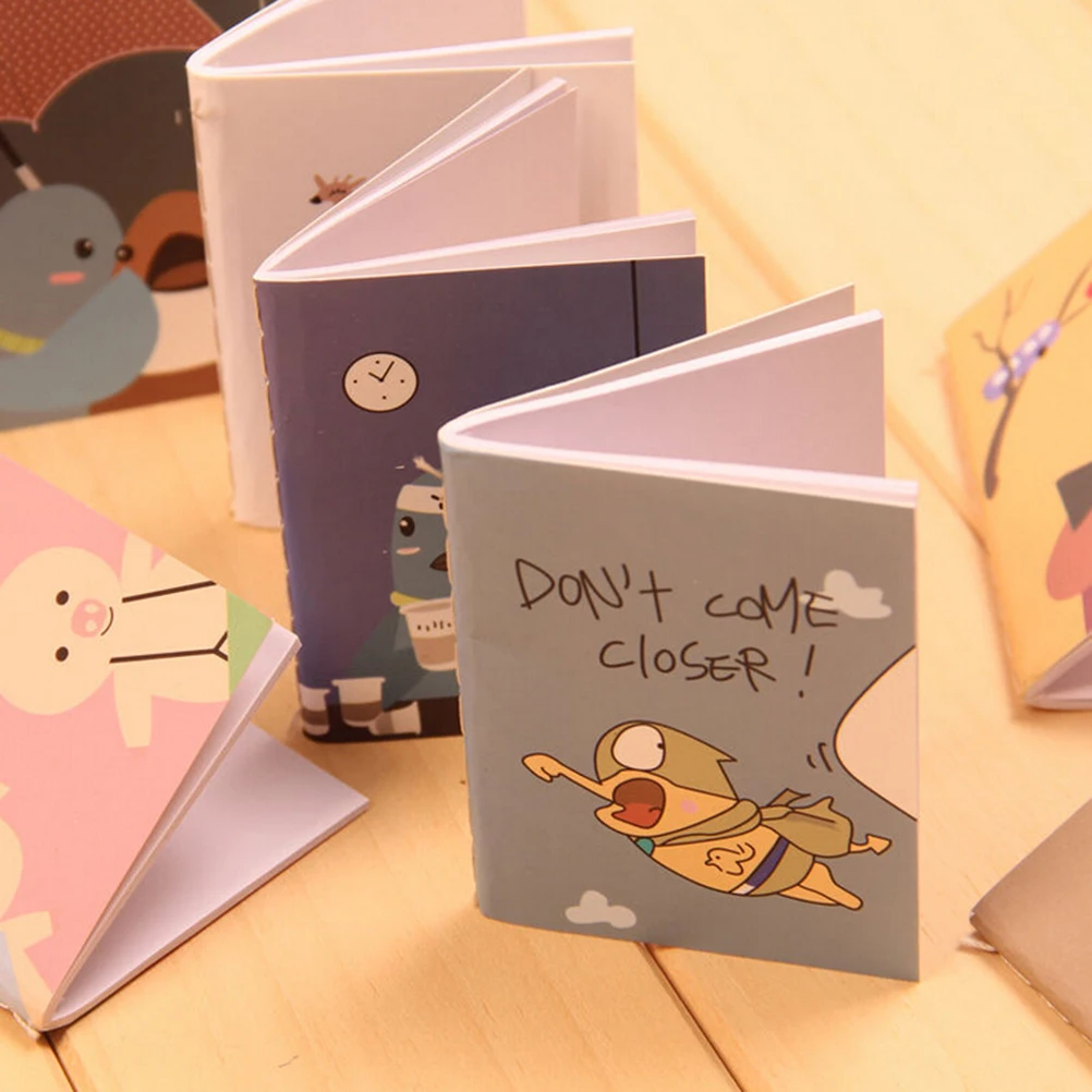 

1pcs 20pages Mini Samll Kawaii Cartoon Notebook Vintage Retro Notepad Note Book Kids Korean Stationery School Notebooks Randomly