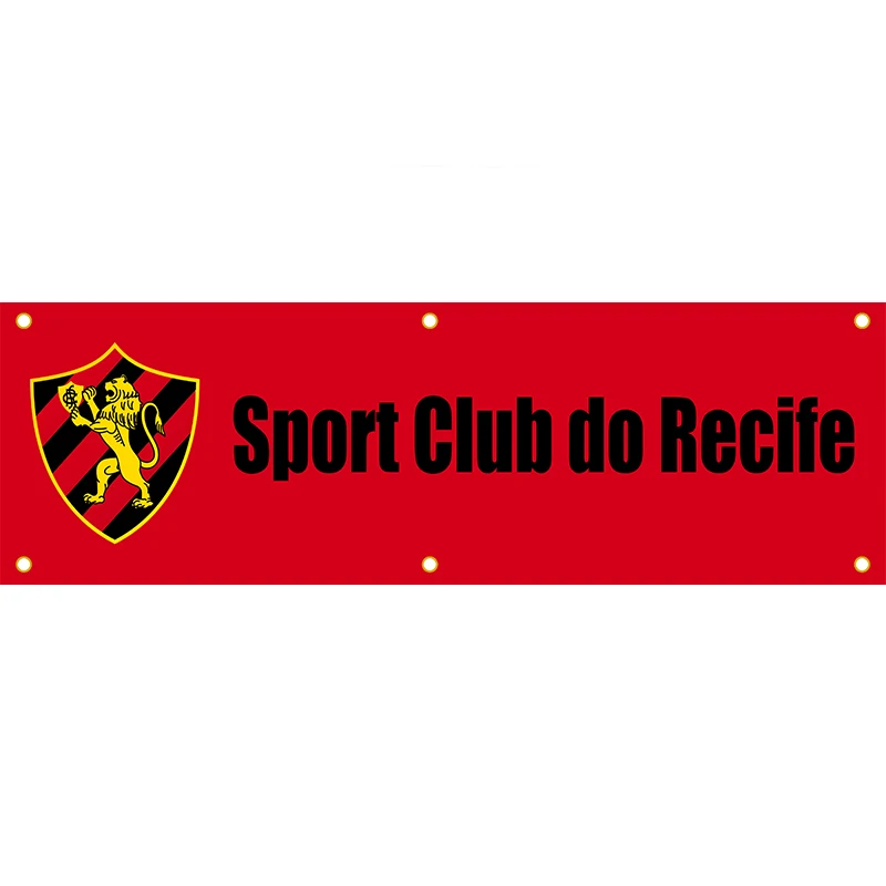 

Sport Club do Recife Banner Free Shipping Customize Football Club Flags Yellow 1.5*5ft (45*150cm) Custom Advertising Flag