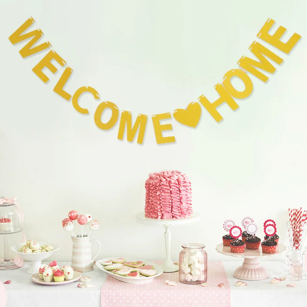 

1pc School Party Banner Home Fireplace Flags First Home Banner