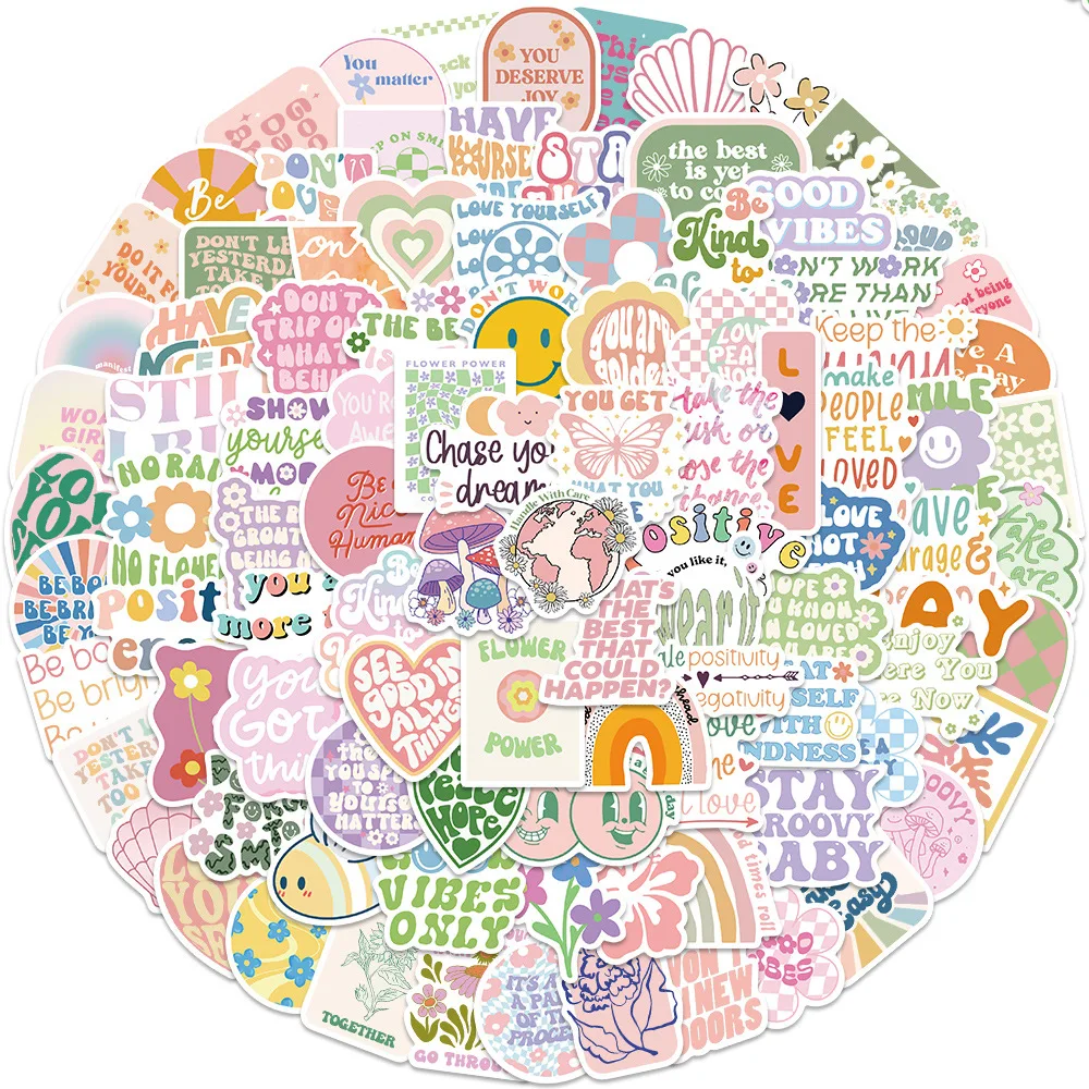 

10/30/50/100PCS Cute Inspirational Girl Pink Style Cartoon Stickers DIY Bike Travel Luggage Guitar Laptop Graffiti Sticker Toy