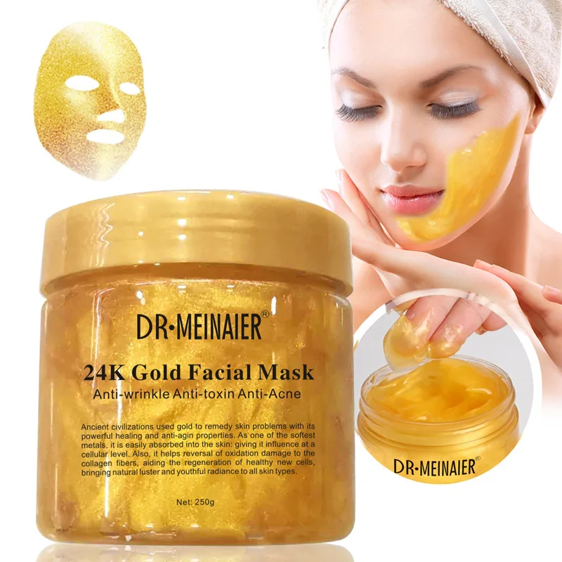 250g Golden collagen repair sleep mask moisturizing pore shrinking cream smear mask Skin care beauty products skin care products