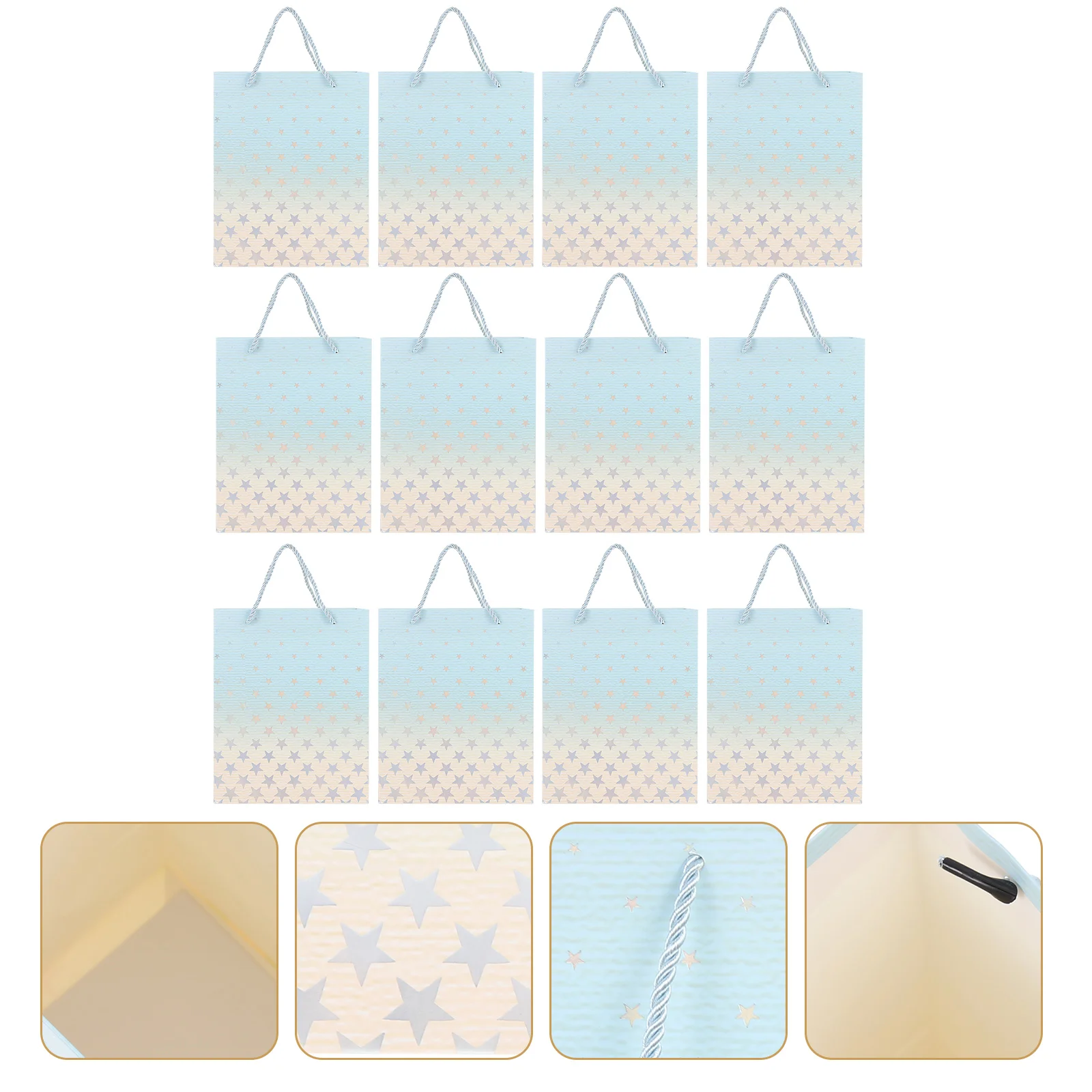 

12Pcs Festival Candy Wrapping Bag Portable Food Paper Pouch Party Favors Carrier