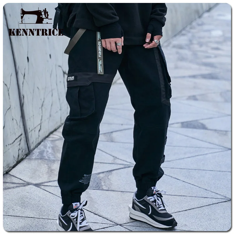 

Kenntrice Men'S Stylish Cargos Trousers Winter Fashion Pockets Casual Hip Hop Streetwear Thermal Wide Baggy Pants For Man