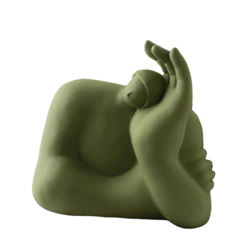 

Home Decor Individuality Figurines Abstract Ceramic Color Figure Statue Living Room Decoration Accessories Sculpture A3720