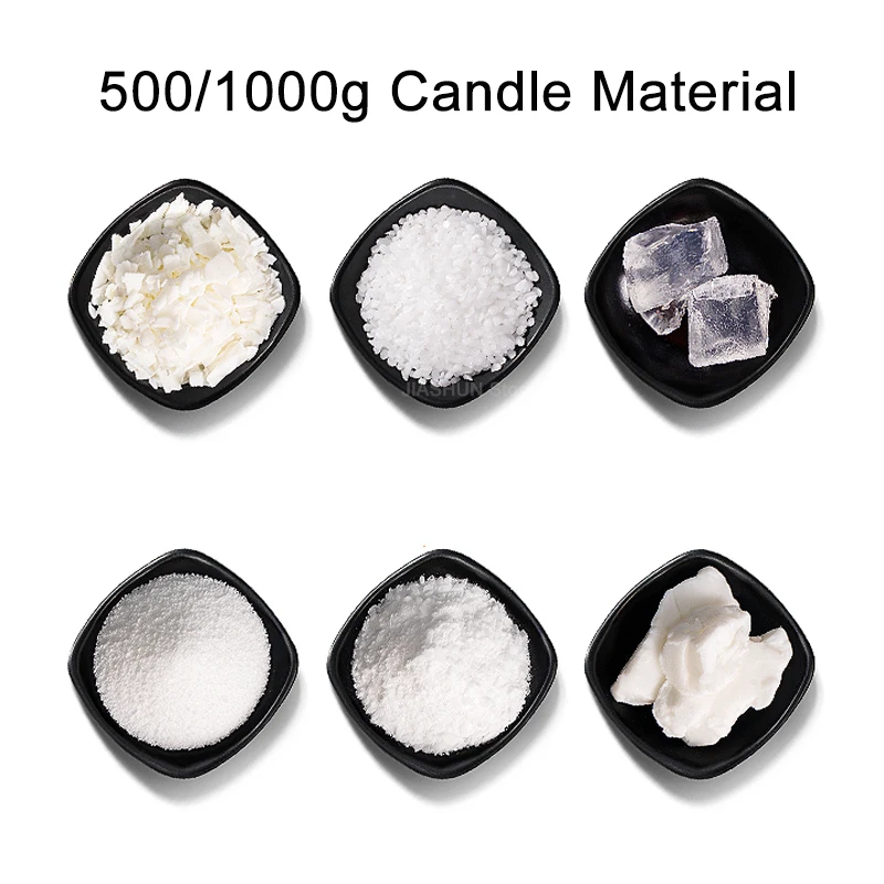 

1000g Natural Candle Wax Smokeless Soy Wax Wholesale Candle Making Supplies Beeswax DIY Aromatherapy Candles Wicks Home Decor
