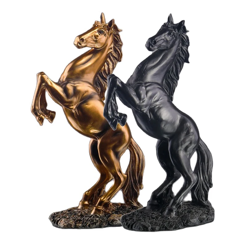 

Декор для дома и офиса, скульптура и статуя бегущей лошади, фигурки фэн-шуй, талисманы, изделия ручной работы, украшения животных, поделки
