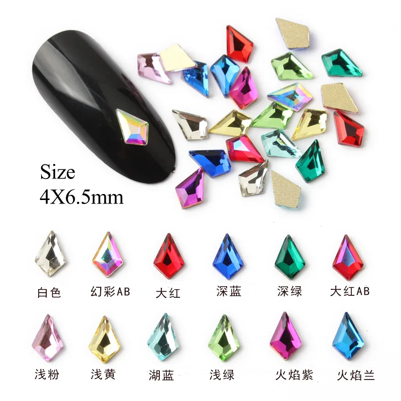 

Оптовая продажа, 4*6 мм, стрелки, стиль INS, Плоская Задняя деталь для ногтей, специальная форма, кристалл, Стразы 3D, персонализированное украшение