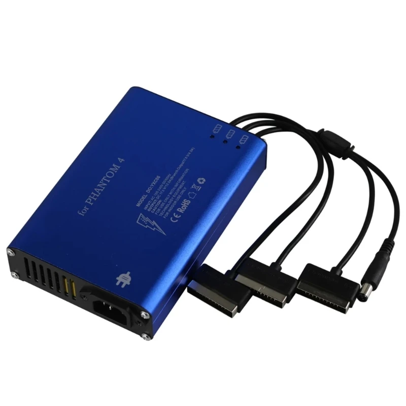 

587D 4 Ports Battery Charging Hub for Phantom 4 PHA4 V2.0 4 Pro/ 4 Advanced+ Drone Remote Control Power Charger