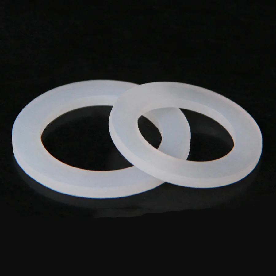 10 PCS DN8/10/15/20/25/32/40 Silicone Gasket Flat Sealing Washer Spacer For 1/4" 3/8" 1/2" 3/4" 1" 1-1/4" 1-1/2" BSP NPT Fitting