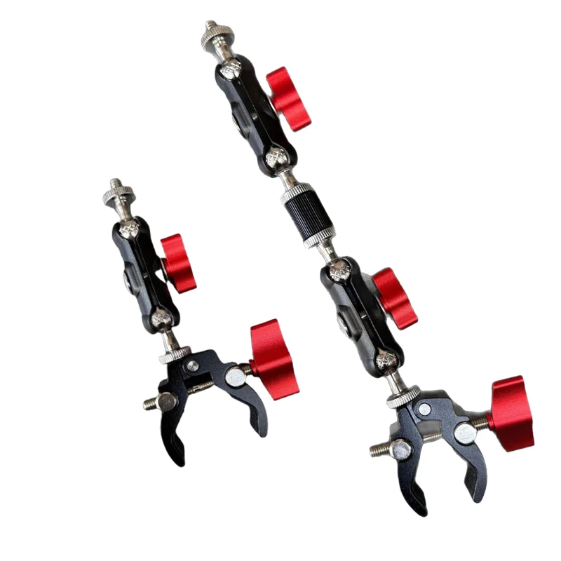 Фото Крепление для камеры Gopro Super Clamp с двойной шаровой головкой, держатель Magic Arm, кронштейн для Go Pro Hero Insta360 DJI, аксессуары №2