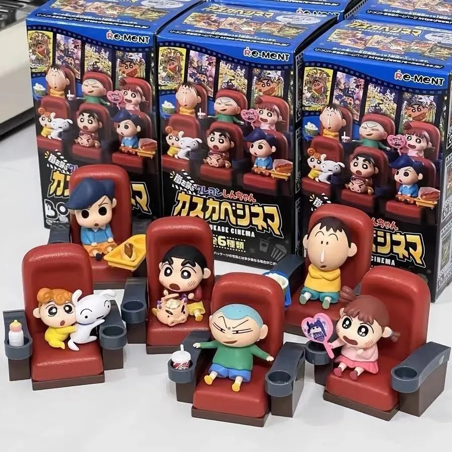Ed 1pcs Random Style 9cm New Anime Crayon Shin-chan Kawaii Figure Kasukabe Cinema Miniature Model Toys Doll Ornaments Gifts