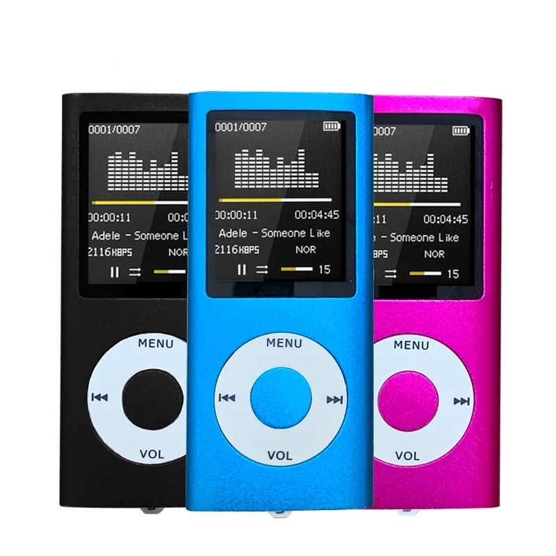 

MP4 Player FM Portable Radio Game Console Txt E-book Ultrathin MP3 Player Music Player Audio Voice Recorder Gift For Kid MP4