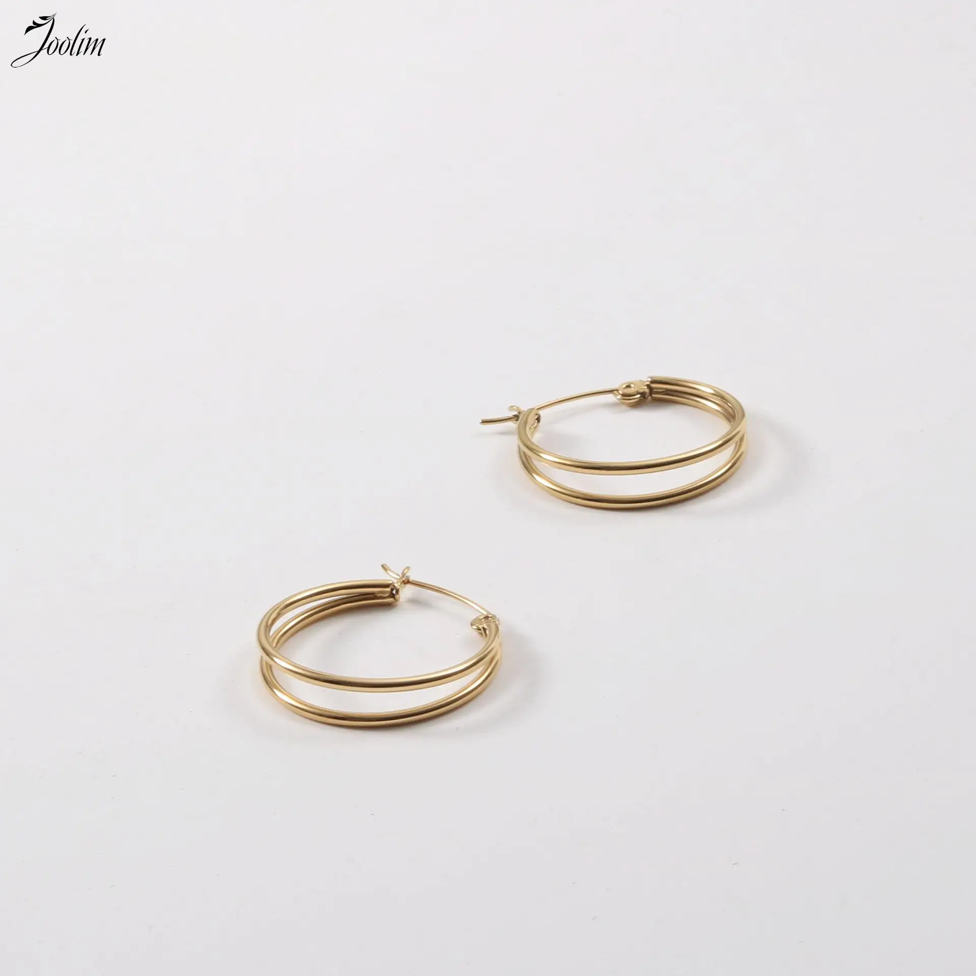 

Joolim High End PVD Plated Waterproof Simple Vintage Ear Bone Clip Earring Trend For Women Stainless Steel Jewelry Wholesale