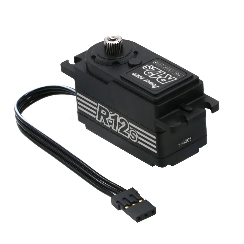 Фото Сервопривод SmCpPower HD R12S 12KG с высоким крутящим моментом, бесщеточный, с металлическим редуктором, 6.0 ~ 8.4В, для радиоуправляемых моделей автомобилей 1/10 №3
